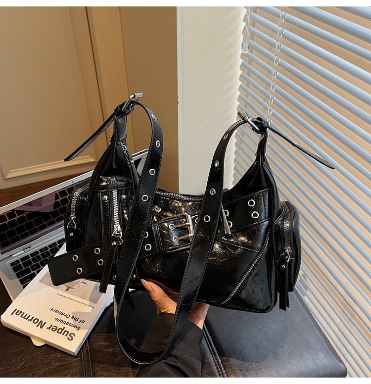 Women's PU Leather Multi Pocket Shoulder Bag detail 37