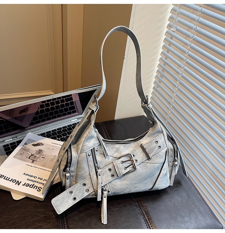 Women's PU Leather Multi Pocket Shoulder Bag detail 38