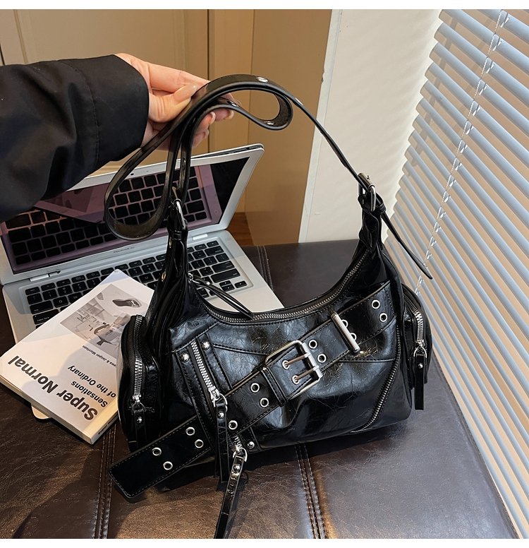 Women's PU Leather Multi Pocket Shoulder Bag detail 39