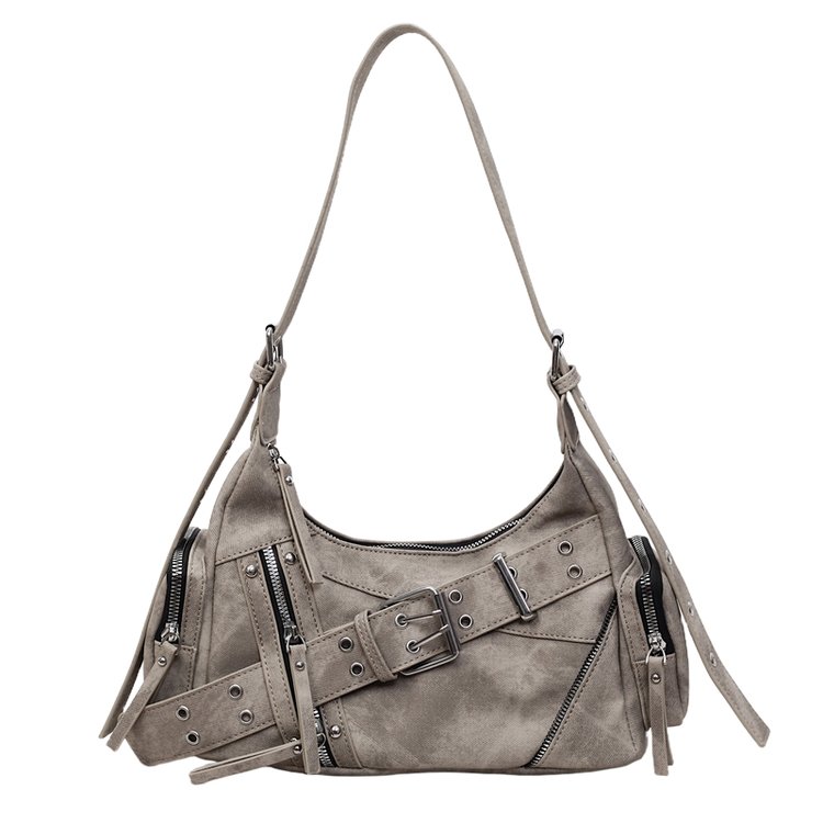 Women's PU Leather Multi Pocket Shoulder Bag view 3