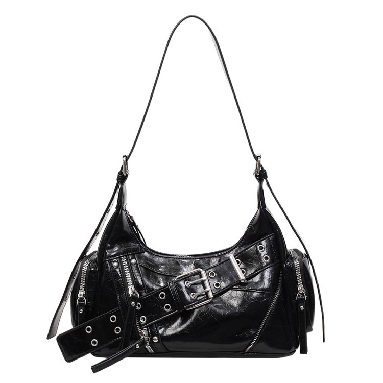 Women's PU Leather Multi Pocket Shoulder Bag view 4