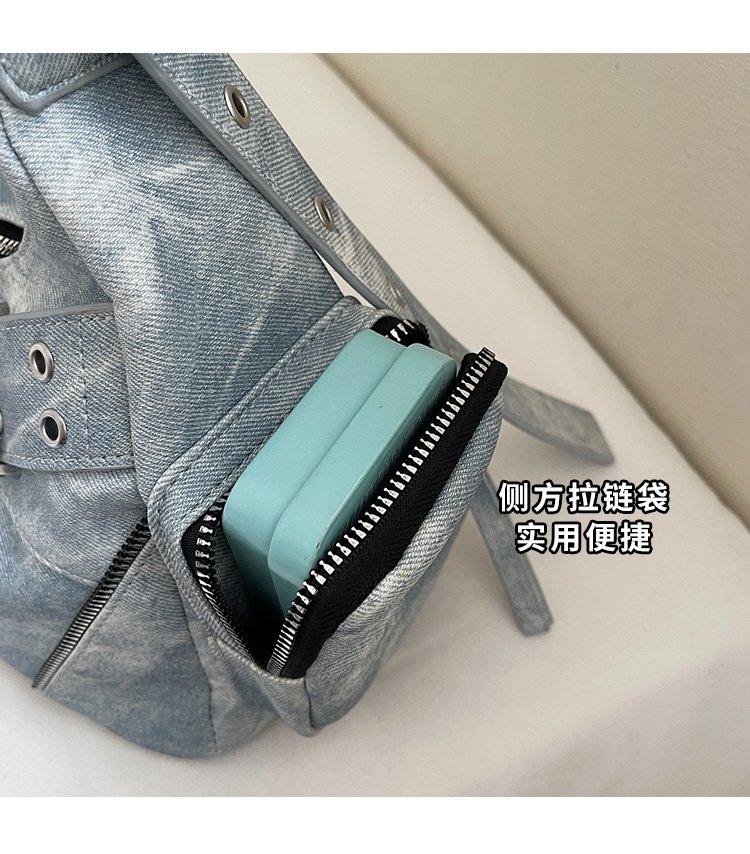 Women's PU Leather Multi Pocket Shoulder Bag detail 4