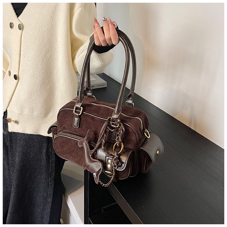 Women's PU Leather Multi Pocket Shoulder Bag detail 13