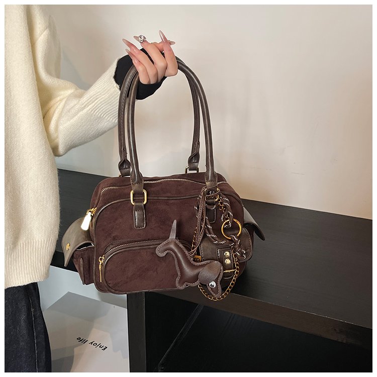 Women's PU Leather Multi Pocket Shoulder Bag detail 14
