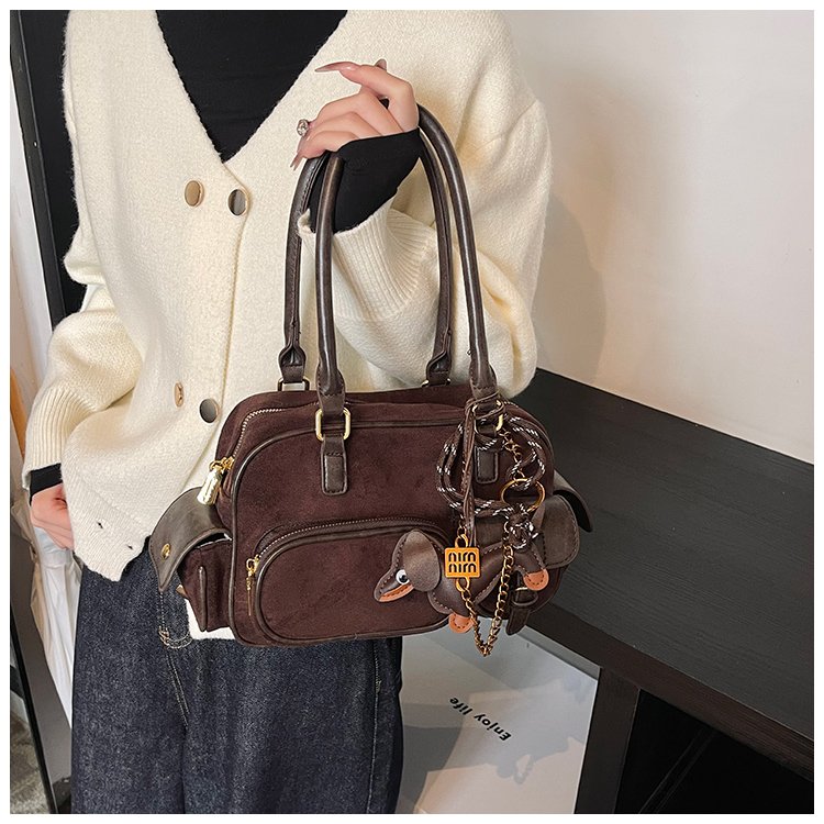 Women's PU Leather Multi Pocket Shoulder Bag detail 15