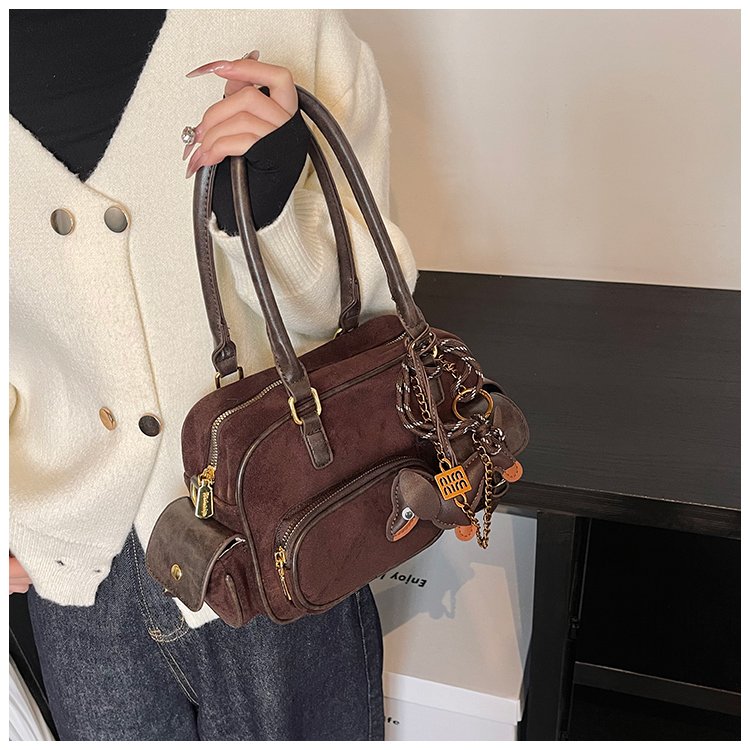 Women's PU Leather Multi Pocket Shoulder Bag detail 16