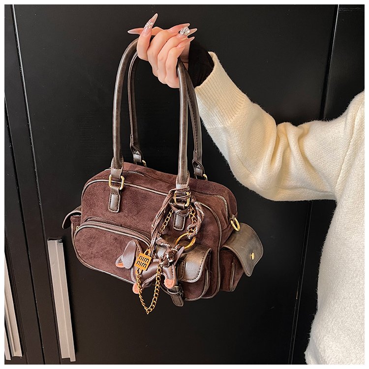 Women's PU Leather Multi Pocket Shoulder Bag detail 17