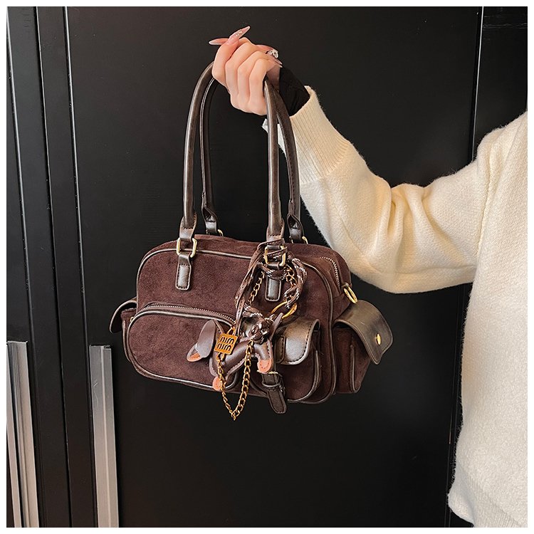 Women's PU Leather Multi Pocket Shoulder Bag detail 19