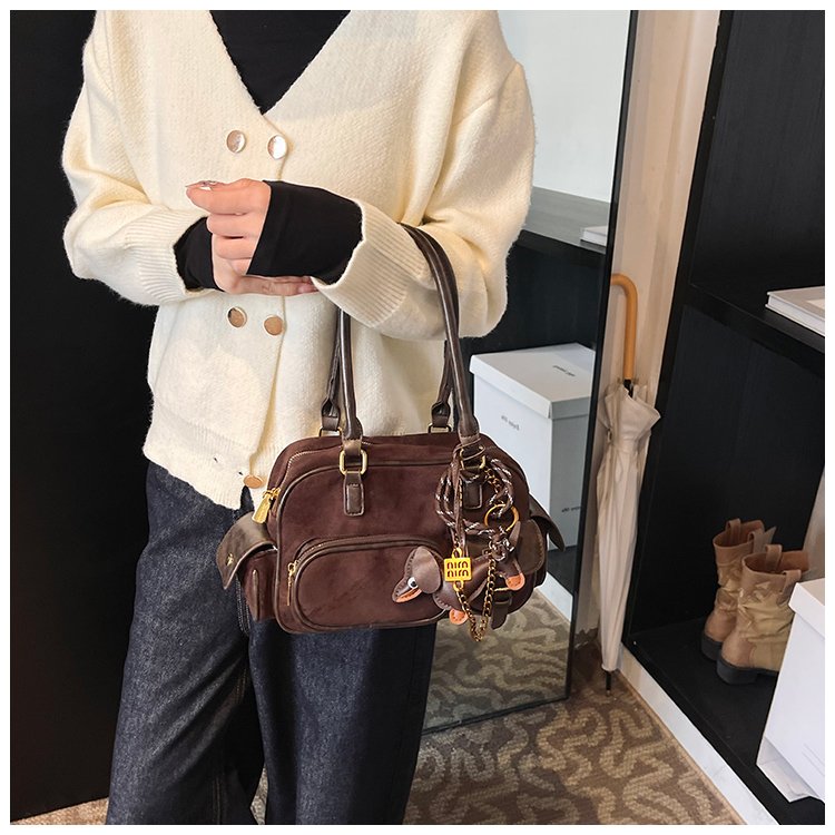 Women's PU Leather Multi Pocket Shoulder Bag detail 20