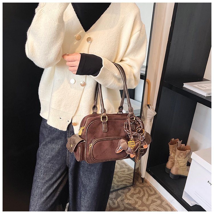 Women's PU Leather Multi Pocket Shoulder Bag detail 21