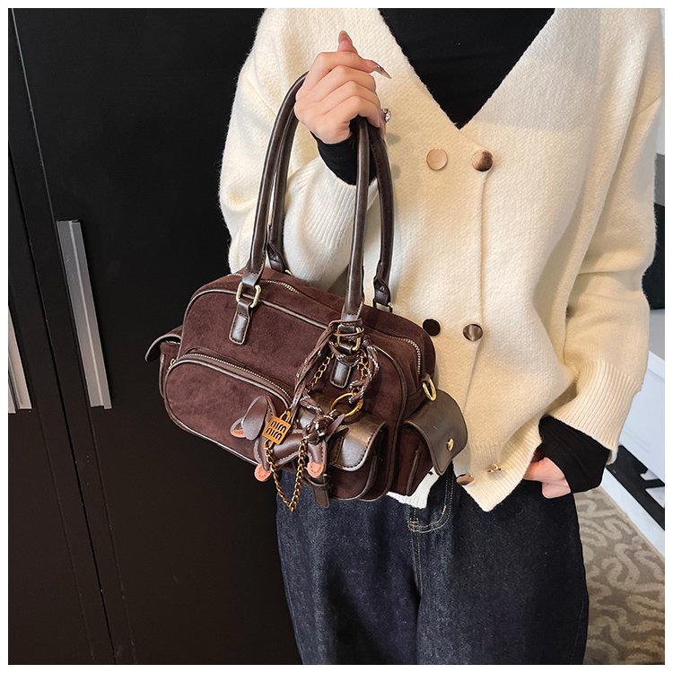 Women's PU Leather Multi Pocket Shoulder Bag detail 22