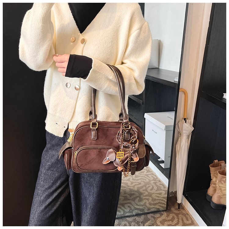 Women's PU Leather Multi Pocket Shoulder Bag detail 23