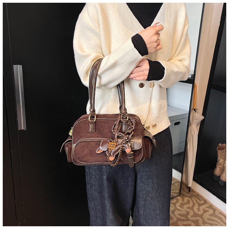 Women's PU Leather Multi Pocket Shoulder Bag detail 24