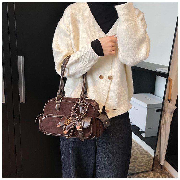 Women's PU Leather Multi Pocket Shoulder Bag detail 27