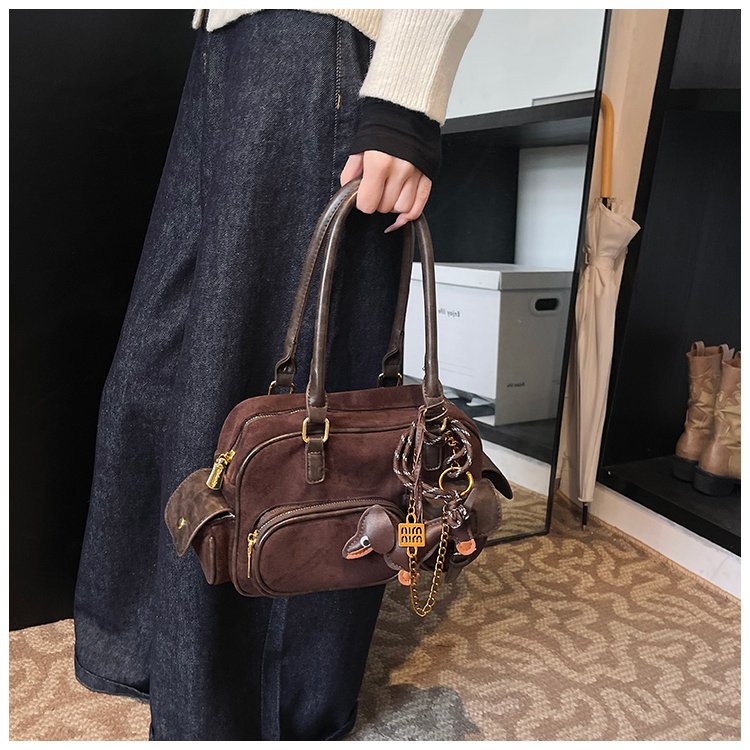 Women's PU Leather Multi Pocket Shoulder Bag detail 28