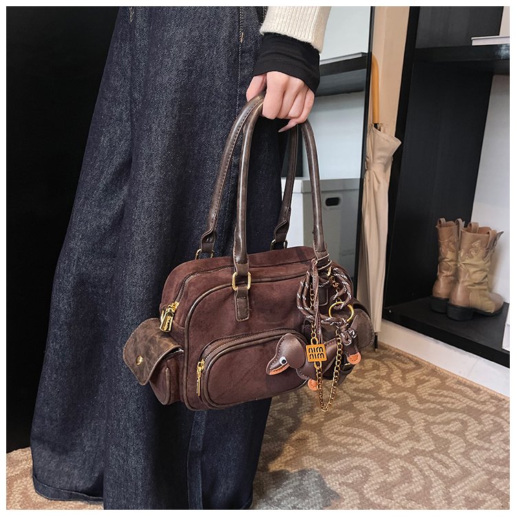 Women's PU Leather Multi Pocket Shoulder Bag detail 29