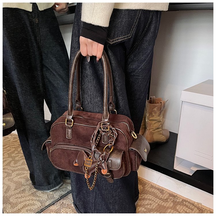 Women's PU Leather Multi Pocket Shoulder Bag detail 30