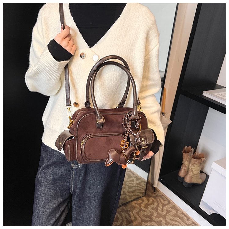 Women's PU Leather Multi Pocket Shoulder Bag detail 32