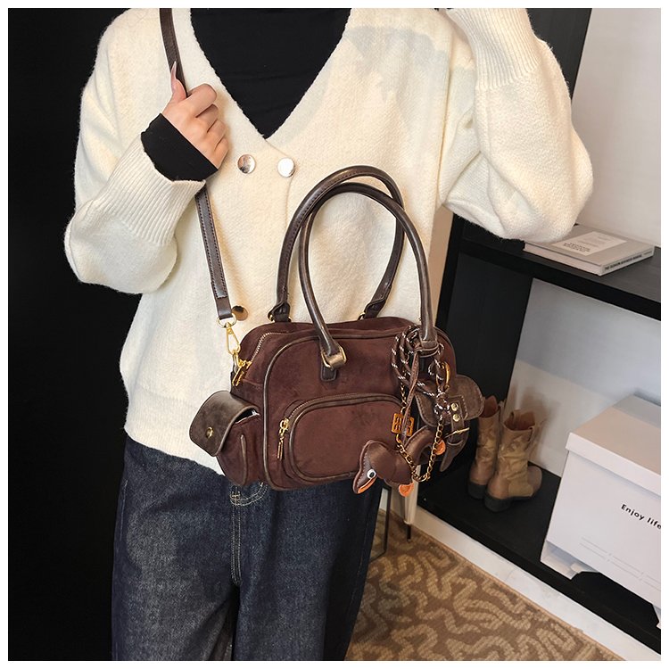 Women's PU Leather Multi Pocket Shoulder Bag detail 33