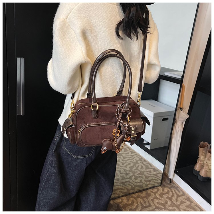 Women's PU Leather Multi Pocket Shoulder Bag detail 34