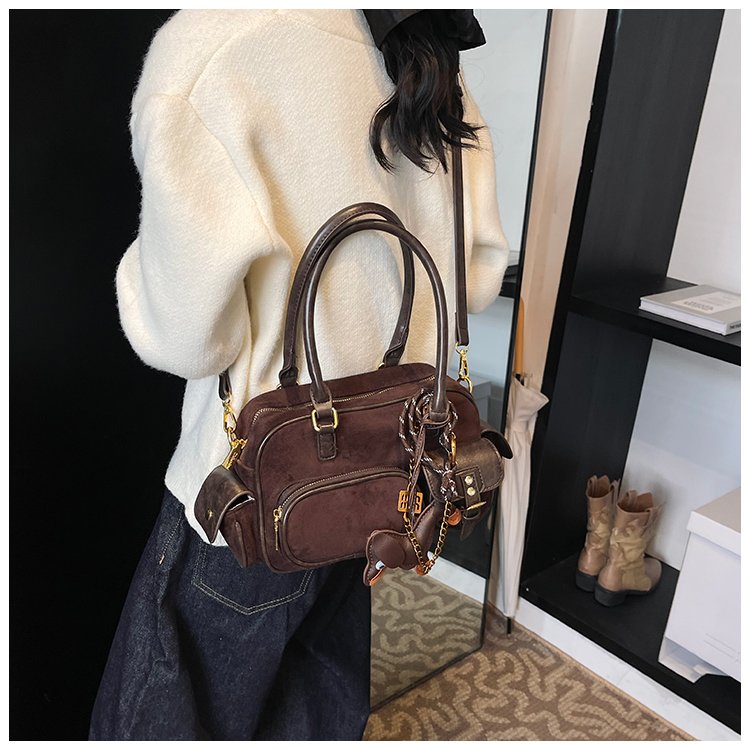 Women's PU Leather Multi Pocket Shoulder Bag detail 35