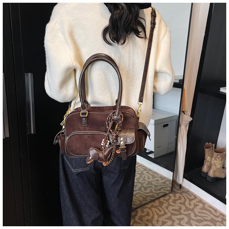 Women's PU Leather Multi Pocket Shoulder Bag detail 36