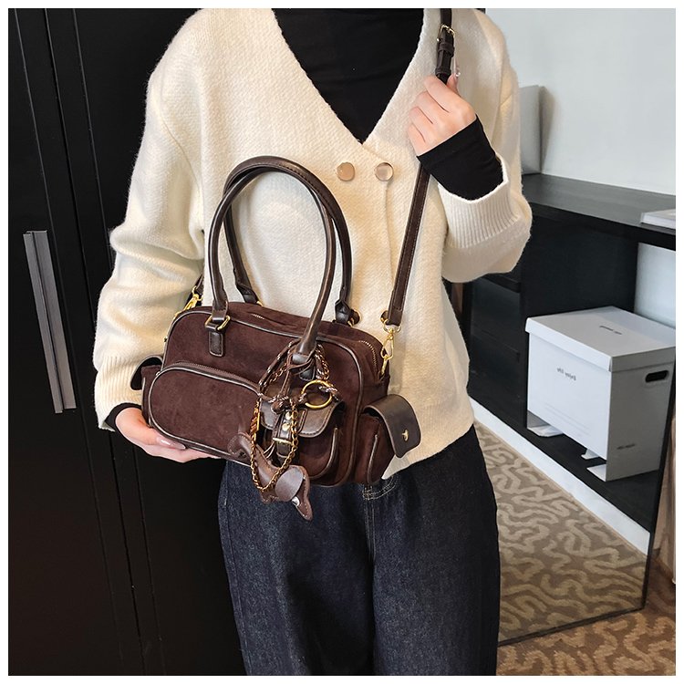 Women's PU Leather Multi Pocket Shoulder Bag detail 38