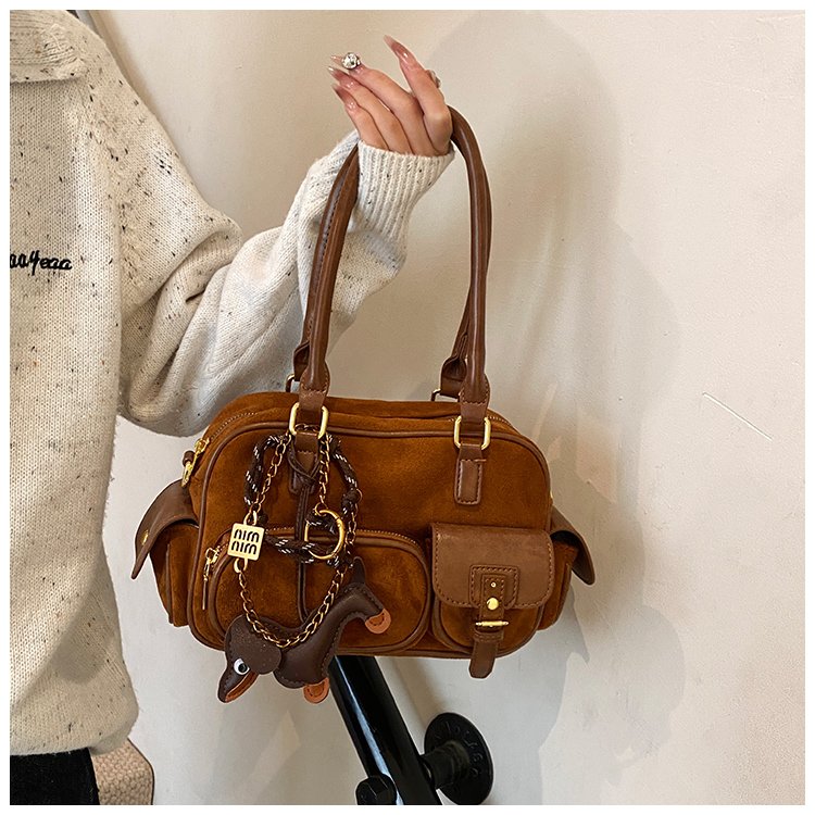Women's PU Leather Multi Pocket Shoulder Bag detail 39