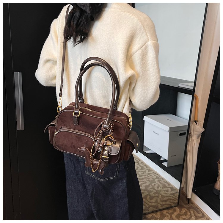 Women's PU Leather Multi Pocket Shoulder Bag detail 40