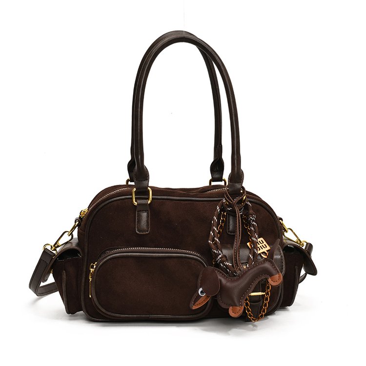 Women's PU Leather Multi Pocket Shoulder Bag view 5