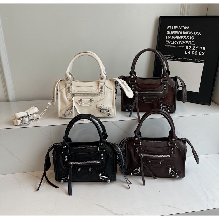 Women's PU Leather Multi Zip Mini Crossbody Bag detail 14