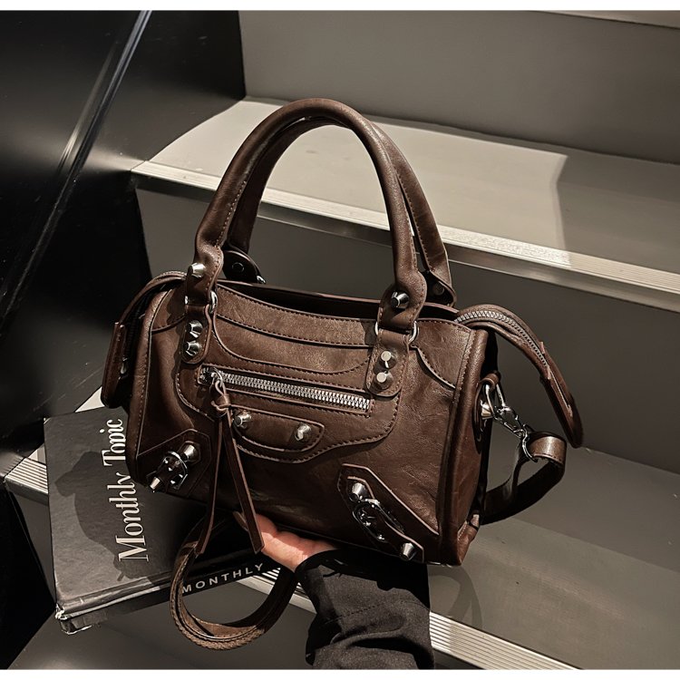 Women's PU Leather Multi Zip Mini Crossbody Bag detail 15