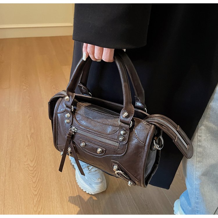 Women's PU Leather Multi Zip Mini Crossbody Bag detail 17