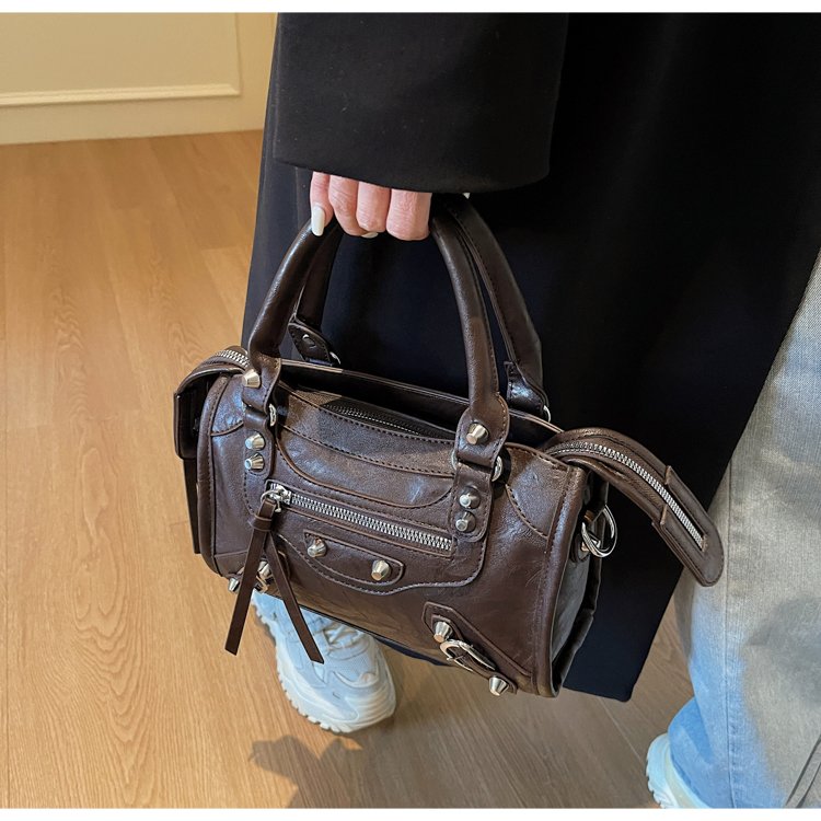 Women's PU Leather Multi Zip Mini Crossbody Bag detail 18