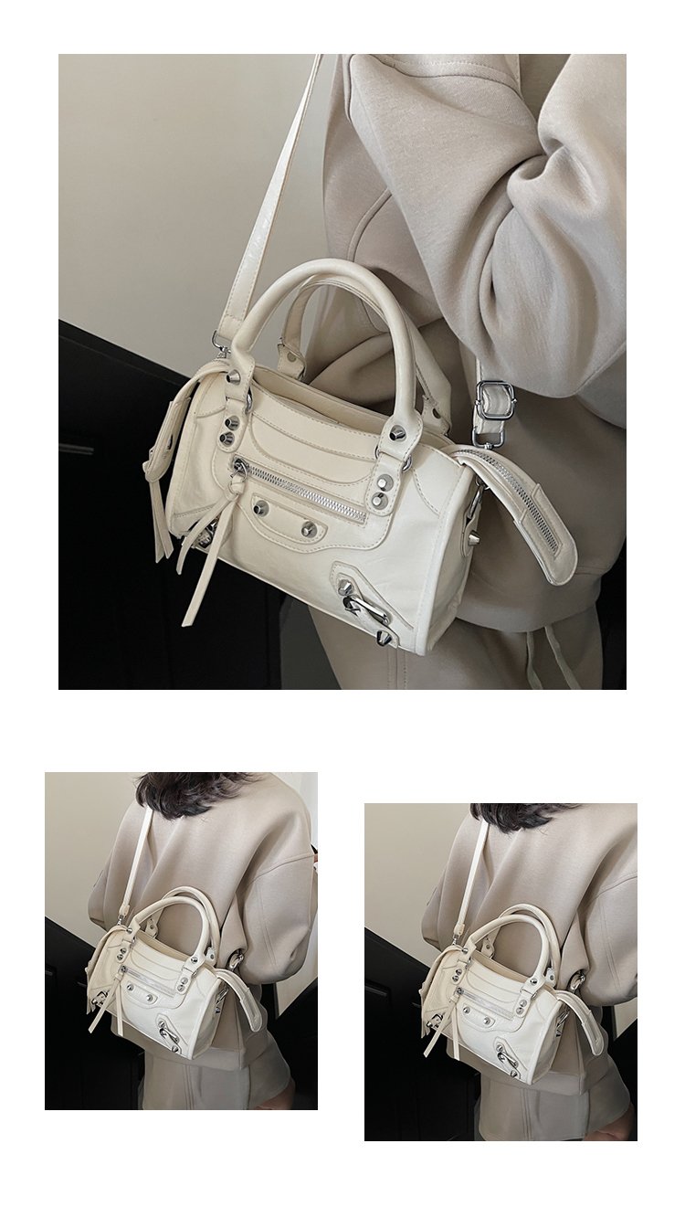 Women's PU Leather Multi Zip Mini Crossbody Bag detail 1