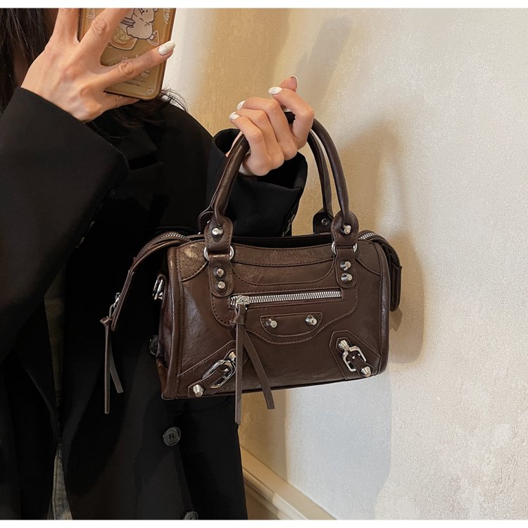 Women's PU Leather Multi Zip Mini Crossbody Bag detail 20