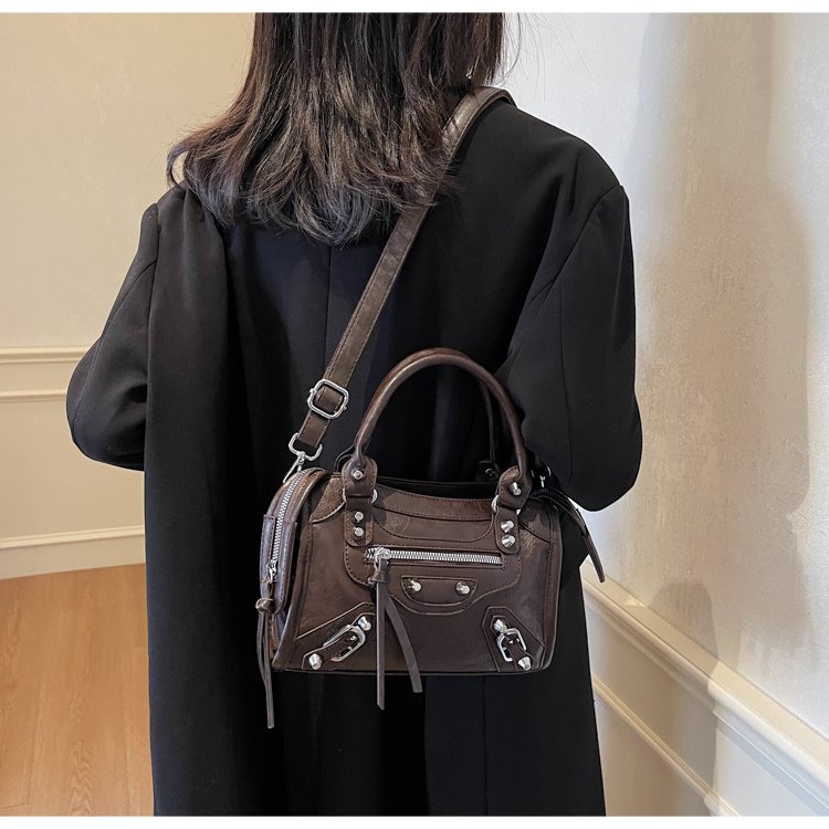 Women's PU Leather Multi Zip Mini Crossbody Bag detail 26