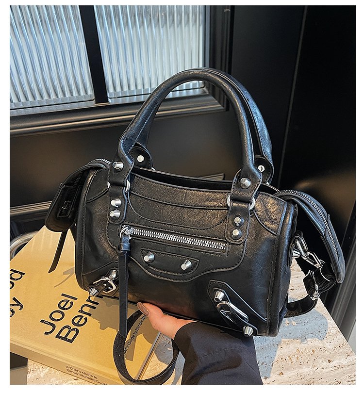 Women's PU Leather Multi Zip Mini Crossbody Bag detail 2