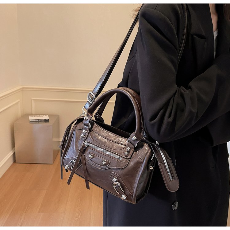 Women's PU Leather Multi Zip Mini Crossbody Bag detail 30