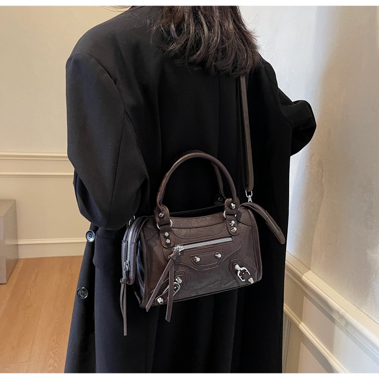 Women's PU Leather Multi Zip Mini Crossbody Bag detail 33