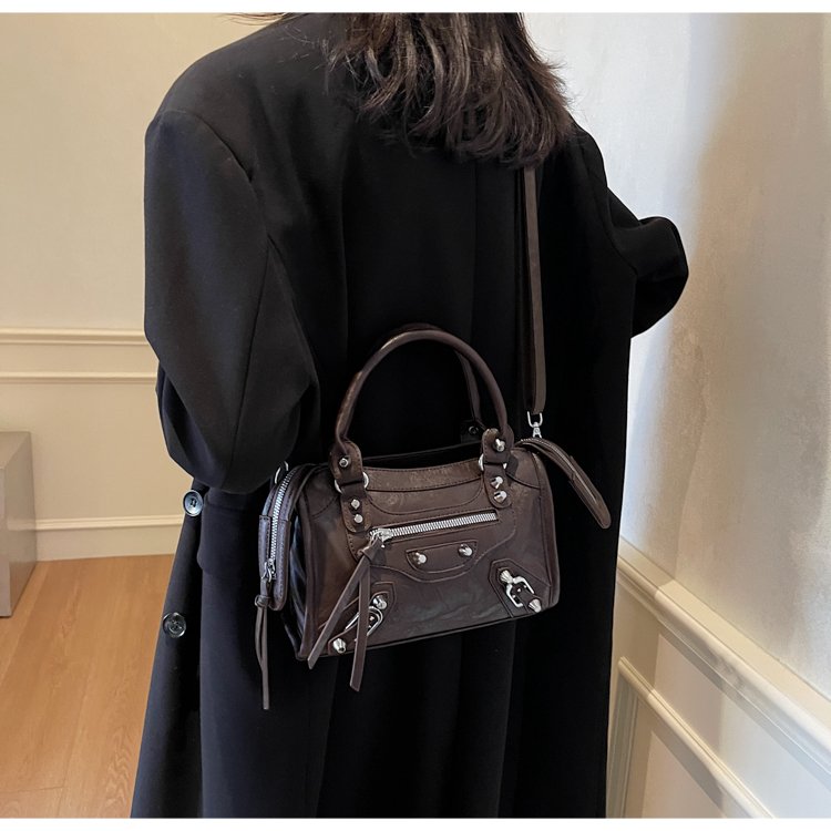 Women's PU Leather Multi Zip Mini Crossbody Bag detail 34