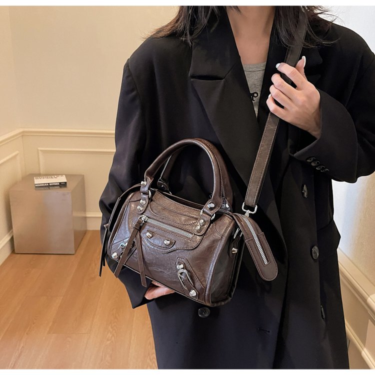 Women's PU Leather Multi Zip Mini Crossbody Bag detail 40