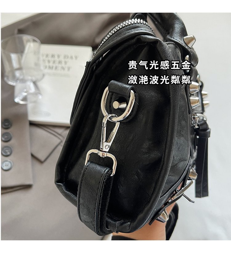 Women's PU Leather Multi Zip Mini Crossbody Bag detail 4