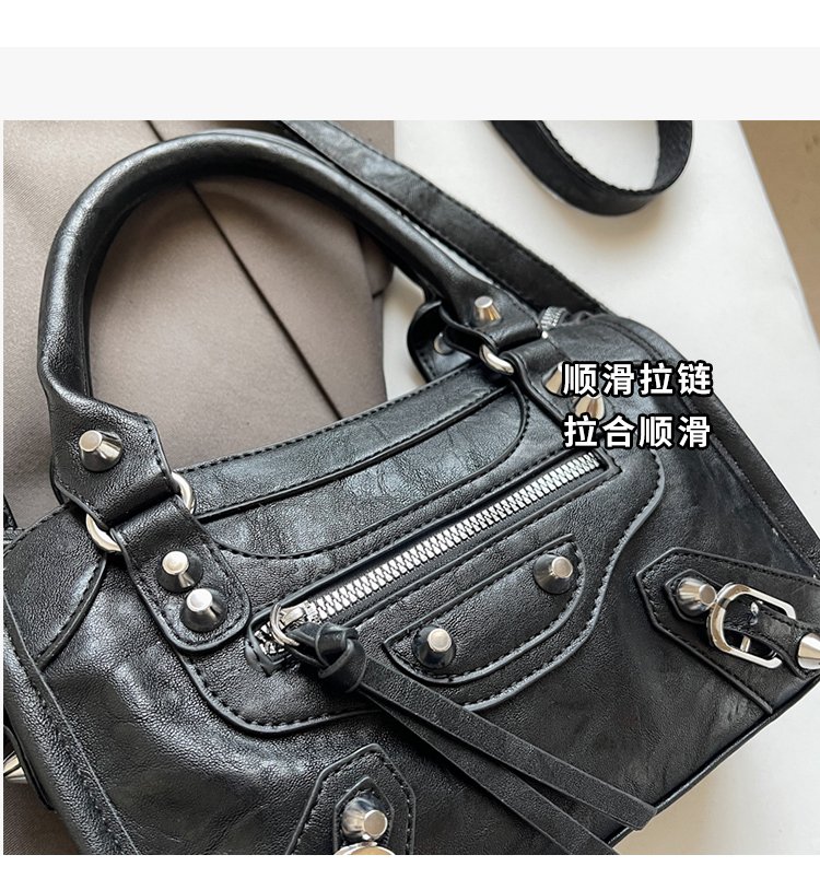 Women's PU Leather Multi Zip Mini Crossbody Bag detail 5