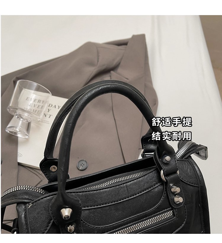 Women's PU Leather Multi Zip Mini Crossbody Bag detail 6