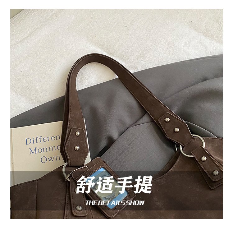 Women's PU Leather Multi Zip Shoulder Bag detail 3