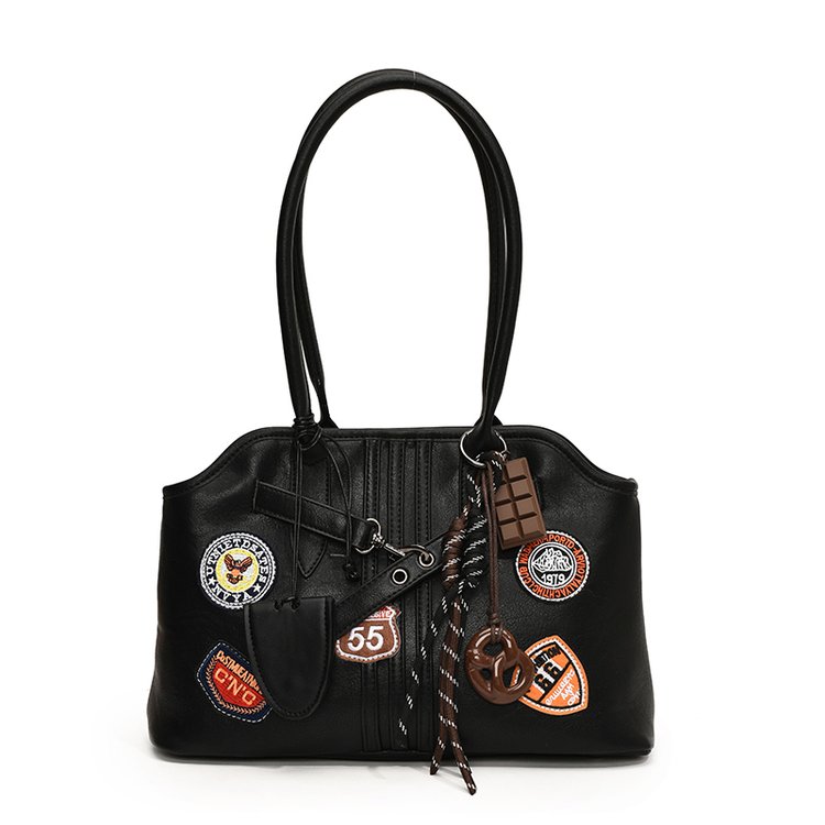Women's PU Leather Patchwork Tote Bag view 3