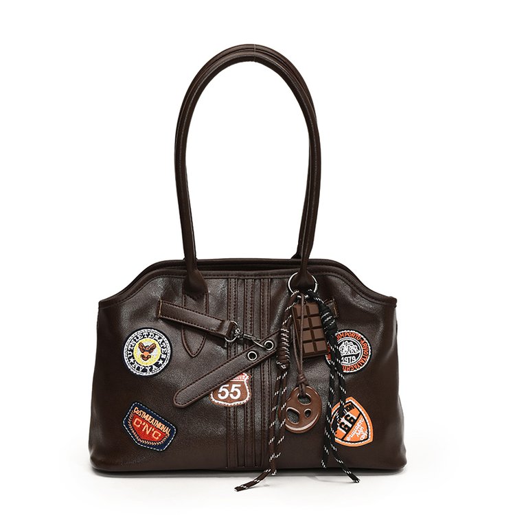 Women's PU Leather Patchwork Tote Bag view 1