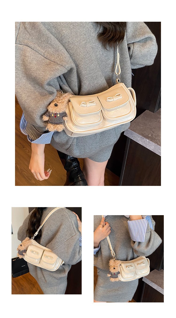 Women's PU Leather Pocket Mini Shoulder Bag detail 9