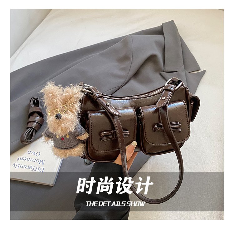 Women's PU Leather Pocket Mini Shoulder Bag detail 13